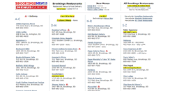 Desktop Screenshot of brookingsmenus.com