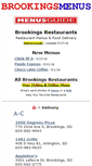 Mobile Screenshot of brookingsmenus.com